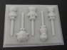 491sp Danny Tiger Friends Chocolate or Hard Candy Lollipop Mold